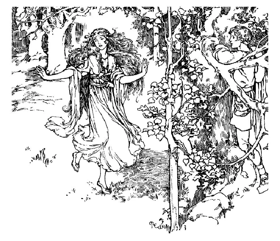 Vintage coloring page