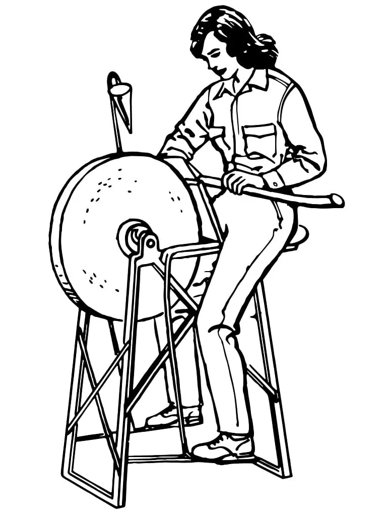 Vintage Woman coloring page - Download, Print or Color Online for Free