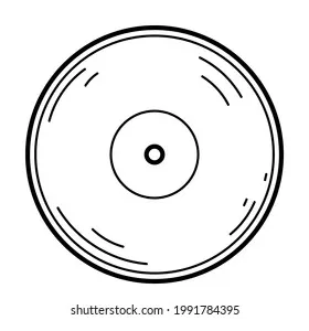 Coloring Book Children Vinyl Record Stock Vector (Royalty Free) 1991784395
