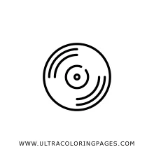 Vinyl Record Coloring Pages For Kids - Free Vinyl Record Coloring Pages