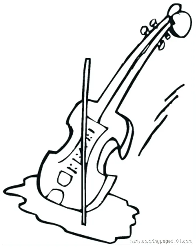 Violin Coloring Page at GetColorings.com | Free printable colorings