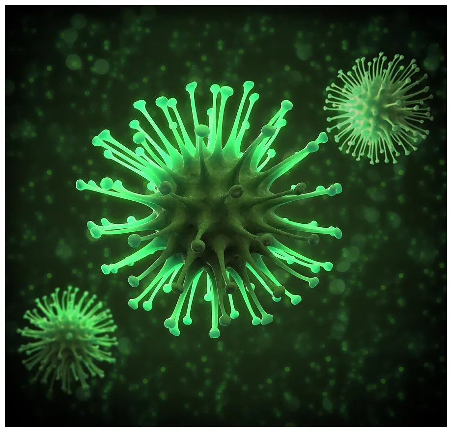 Virus particles, artwork #3 by andrzej wojcicki