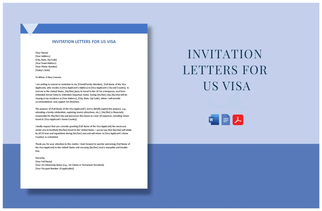 Example of business invitation letter for visa