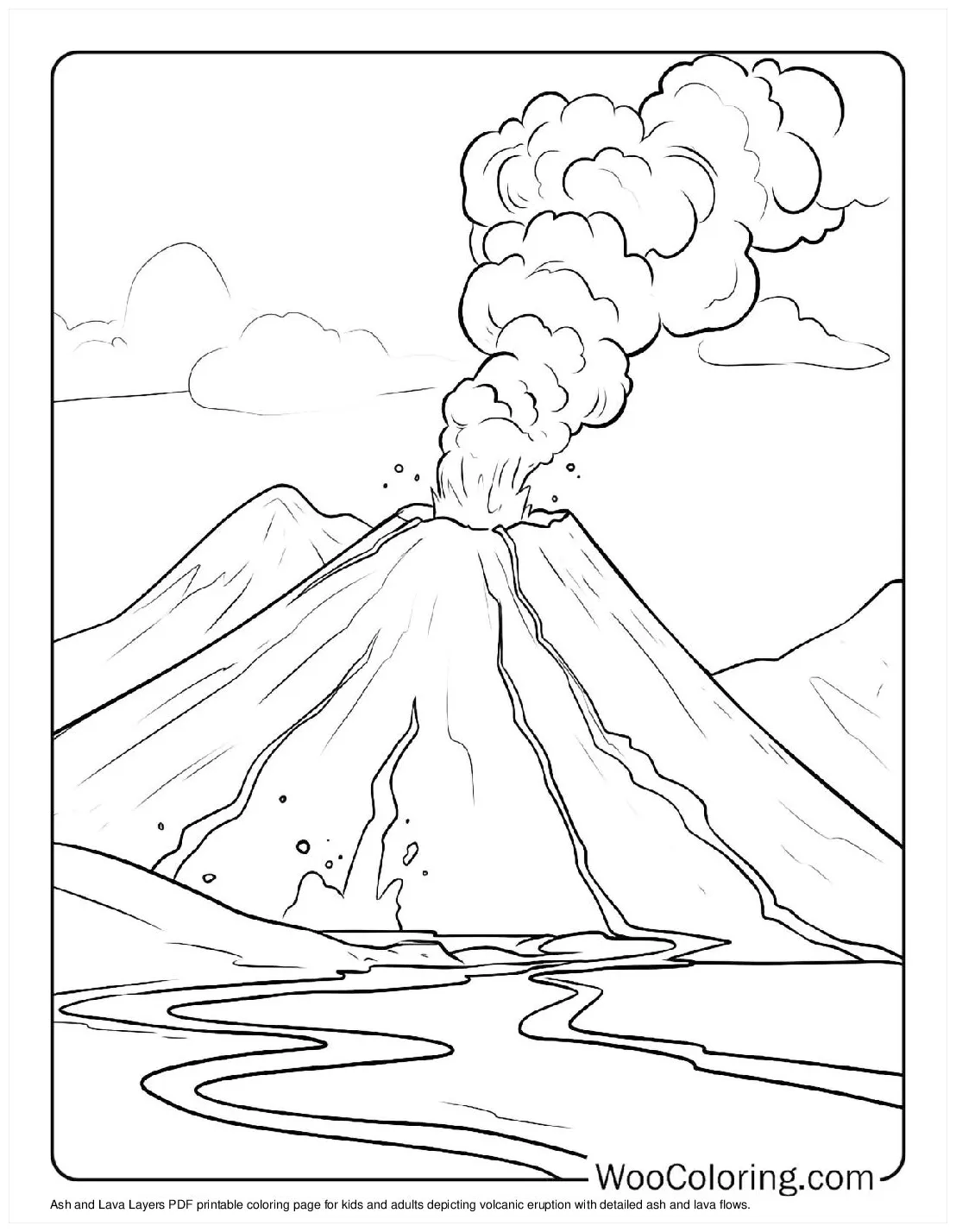 100+ volcano coloring pages free printable pdf woo coloring