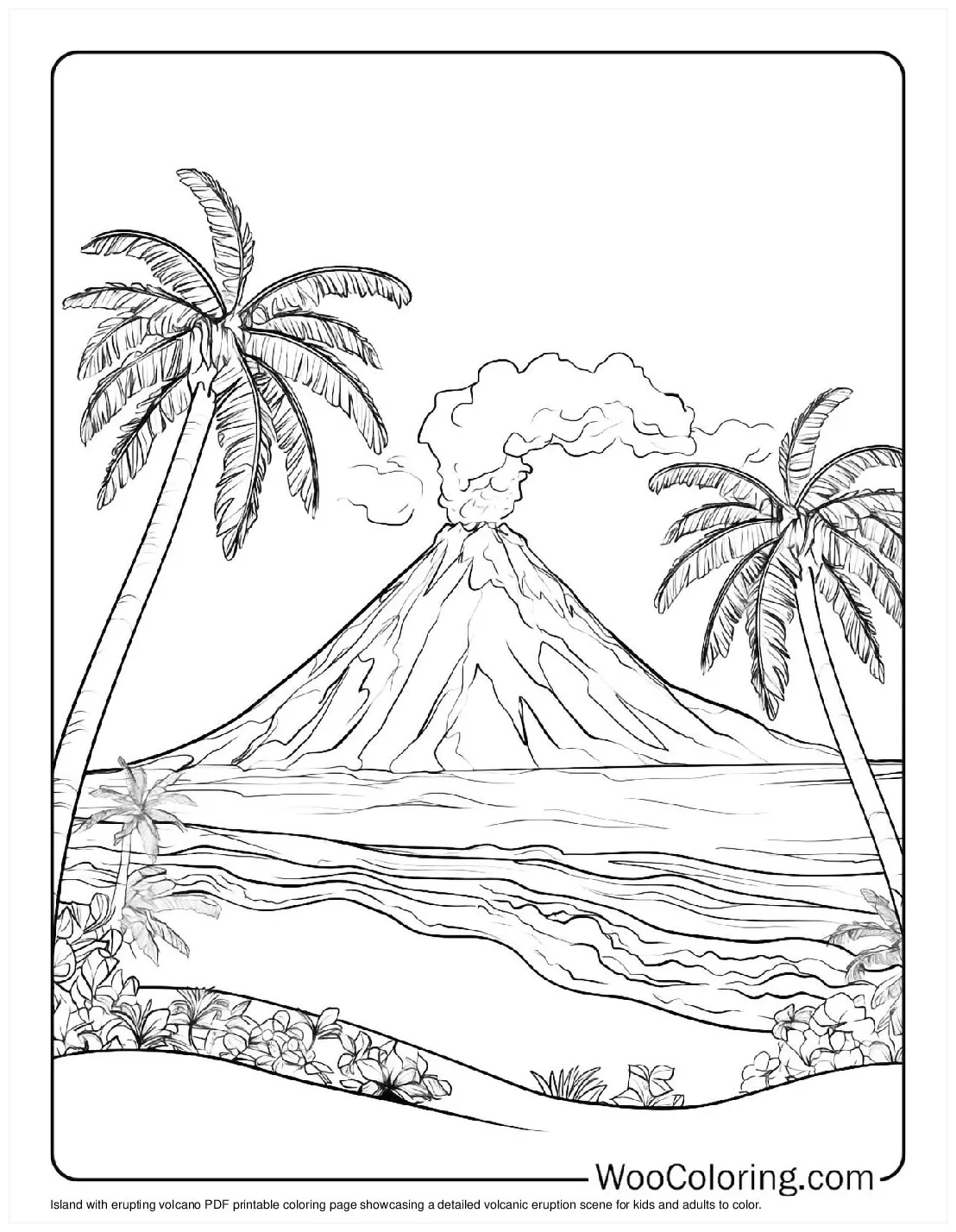 100+ volcano coloring pages free printable pdf woo coloring