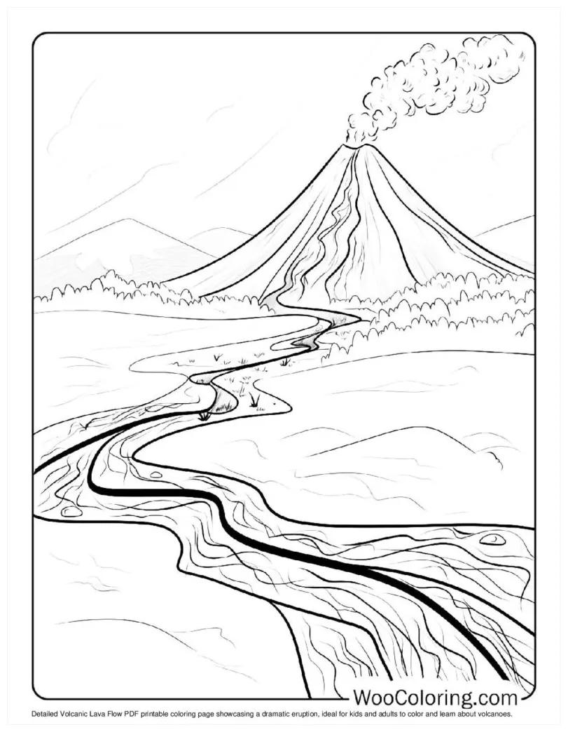 100+ volcano coloring pages free pdf to print woo coloring