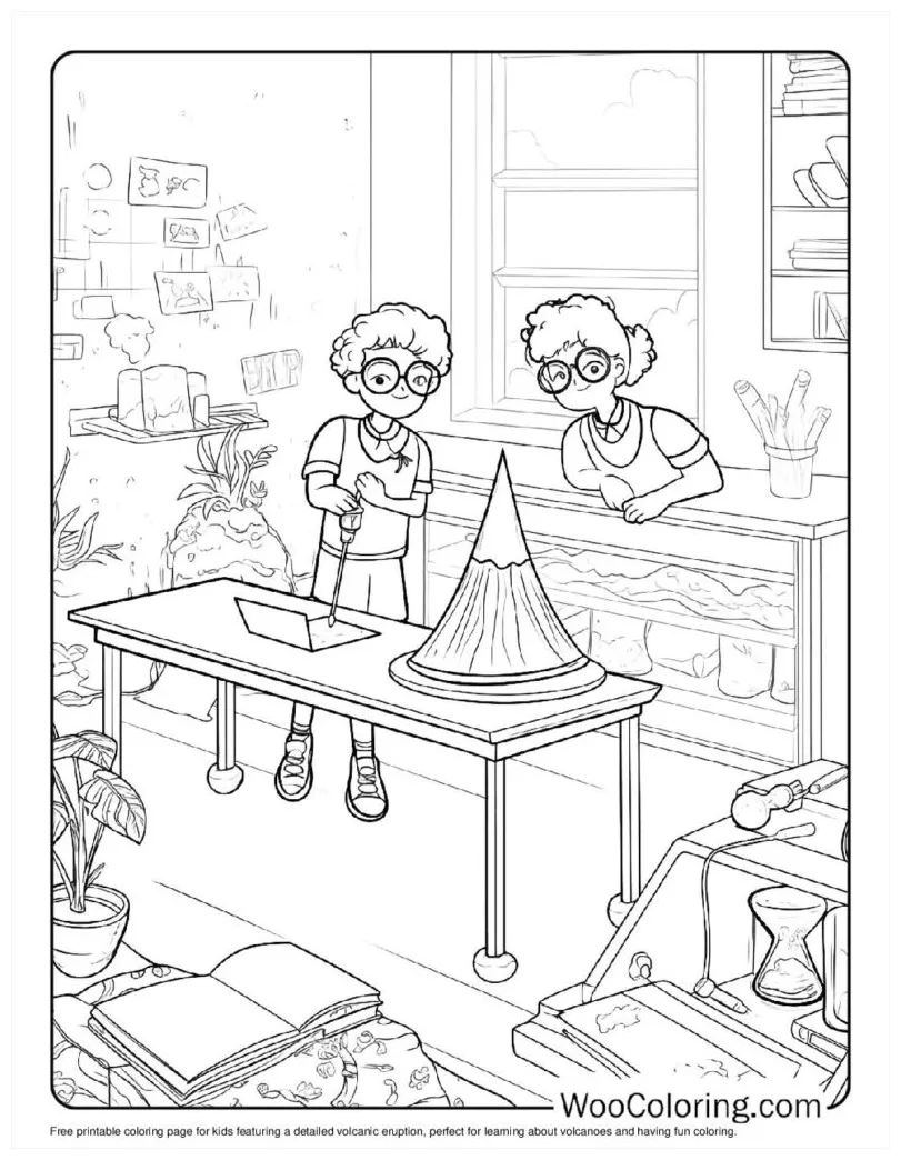 100+ volcano coloring pages free pdf to print woo coloring