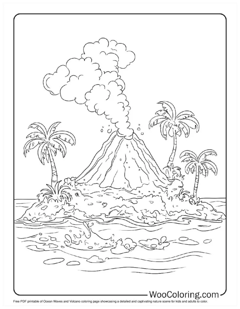 100+ volcano coloring pages free pdf to print woo coloring