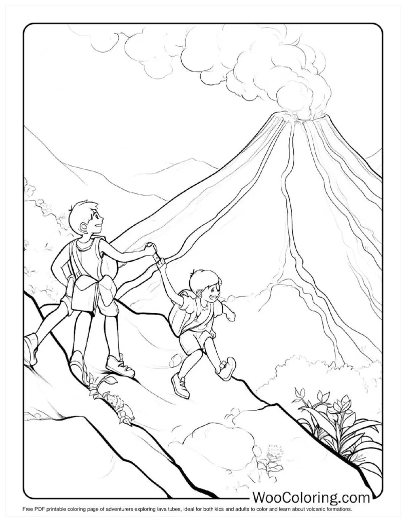 100+ volcano coloring pages free pdf to print woo coloring