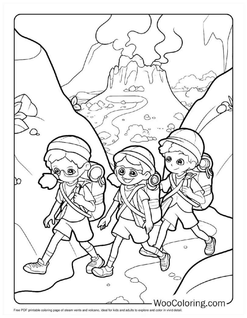 100+ volcano coloring pages free pdf to print woo coloring