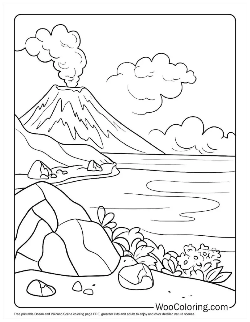 100+ volcano coloring pages free pdf to print woo coloring