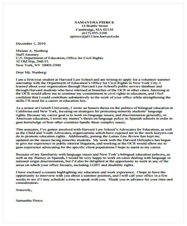 Free 11+ job application letter for volunteer, example format download