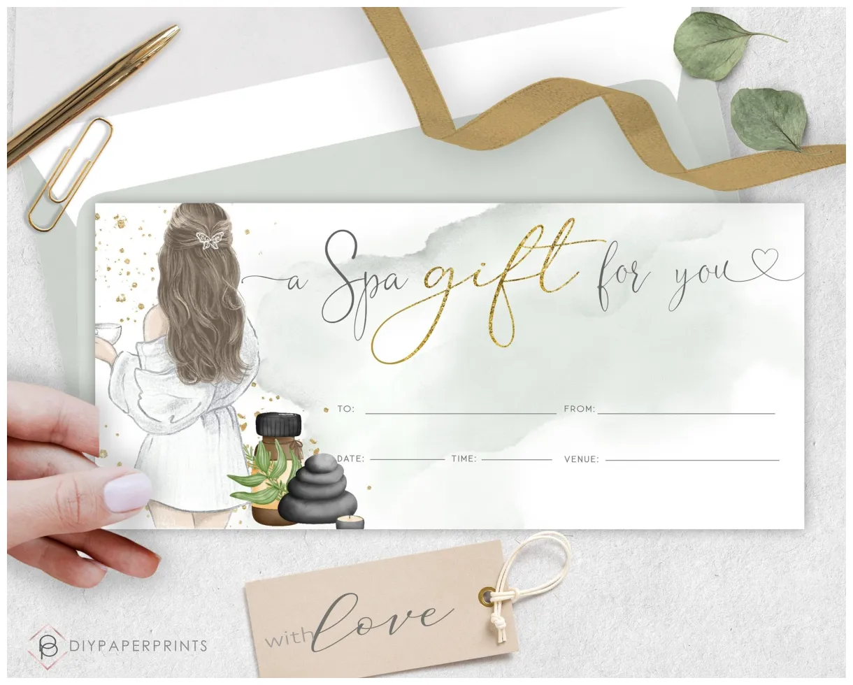 Printable Spa Day Voucher Template - Fillable Form 2024