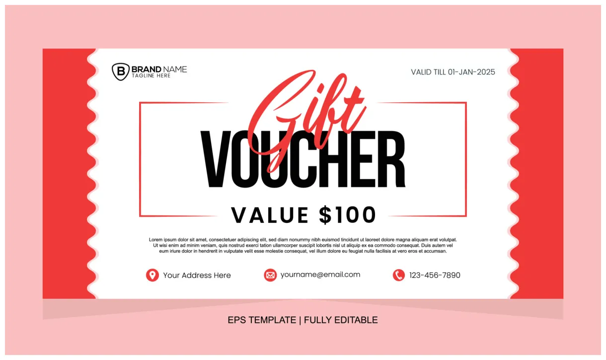 Vector gift voucher design template 12828076 vector art at vecteezy