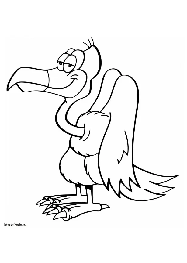 Vulture attacks coloring page