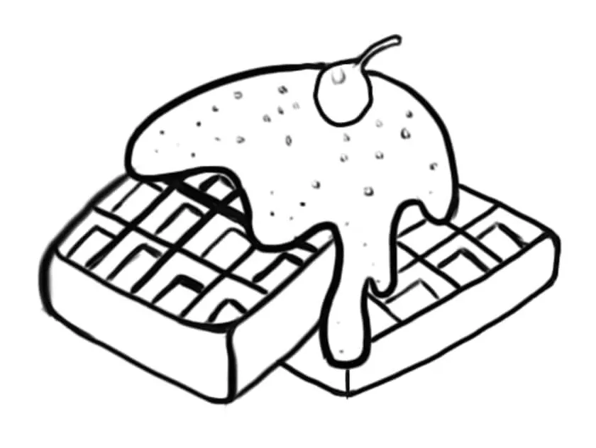 Cute waffle