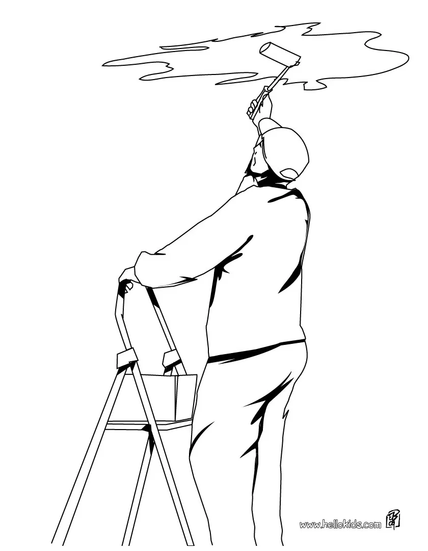 Waiter Coloring Page at GetColorings.com | Free printable colorings