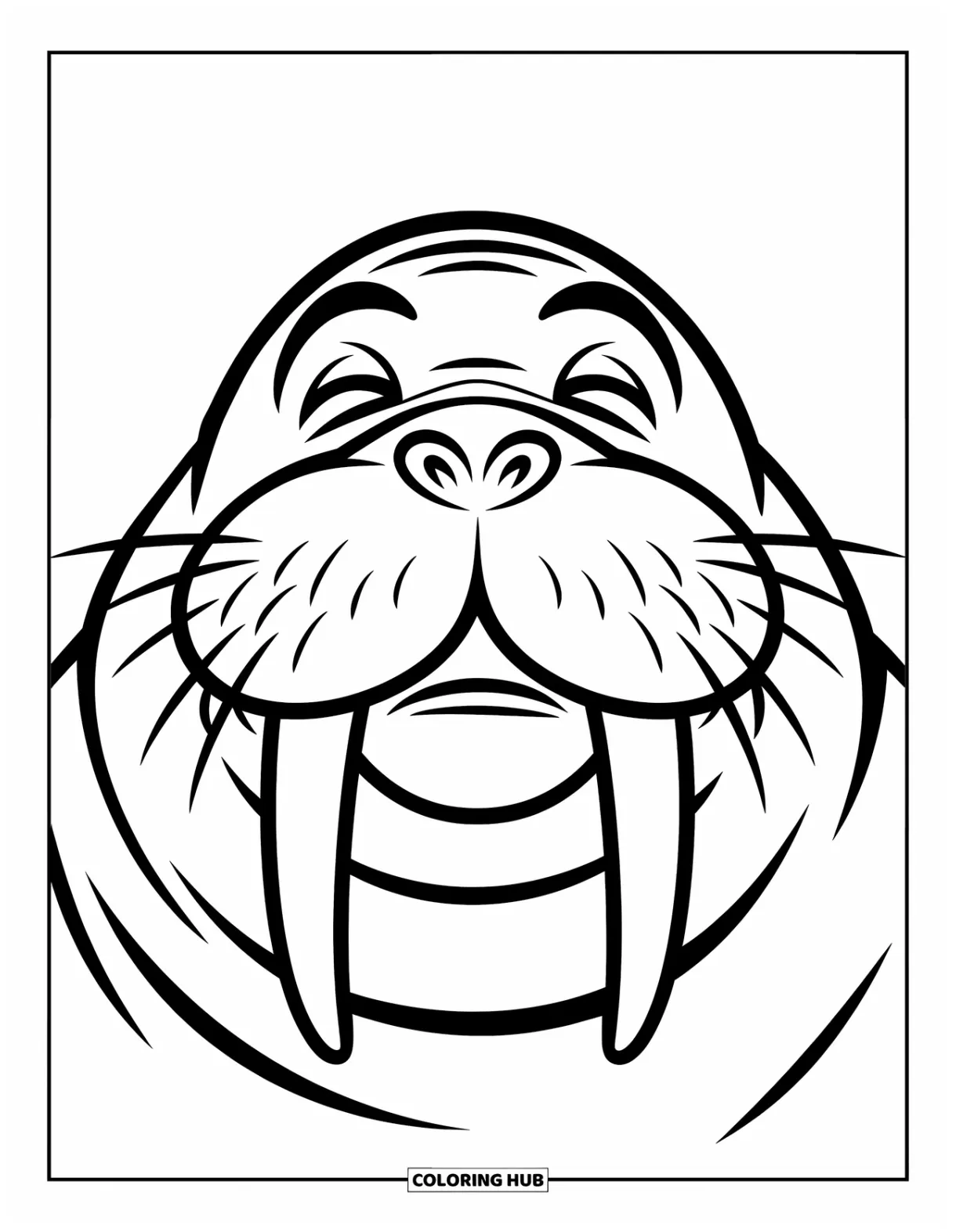70+ walrus coloring pages for kids & adults free printable pdfs