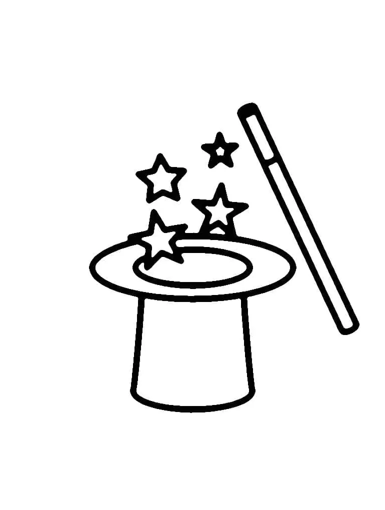 Magic wand for children coloring page download, print or color online
