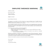 Warning letter employee sample business templates, contracts and forms