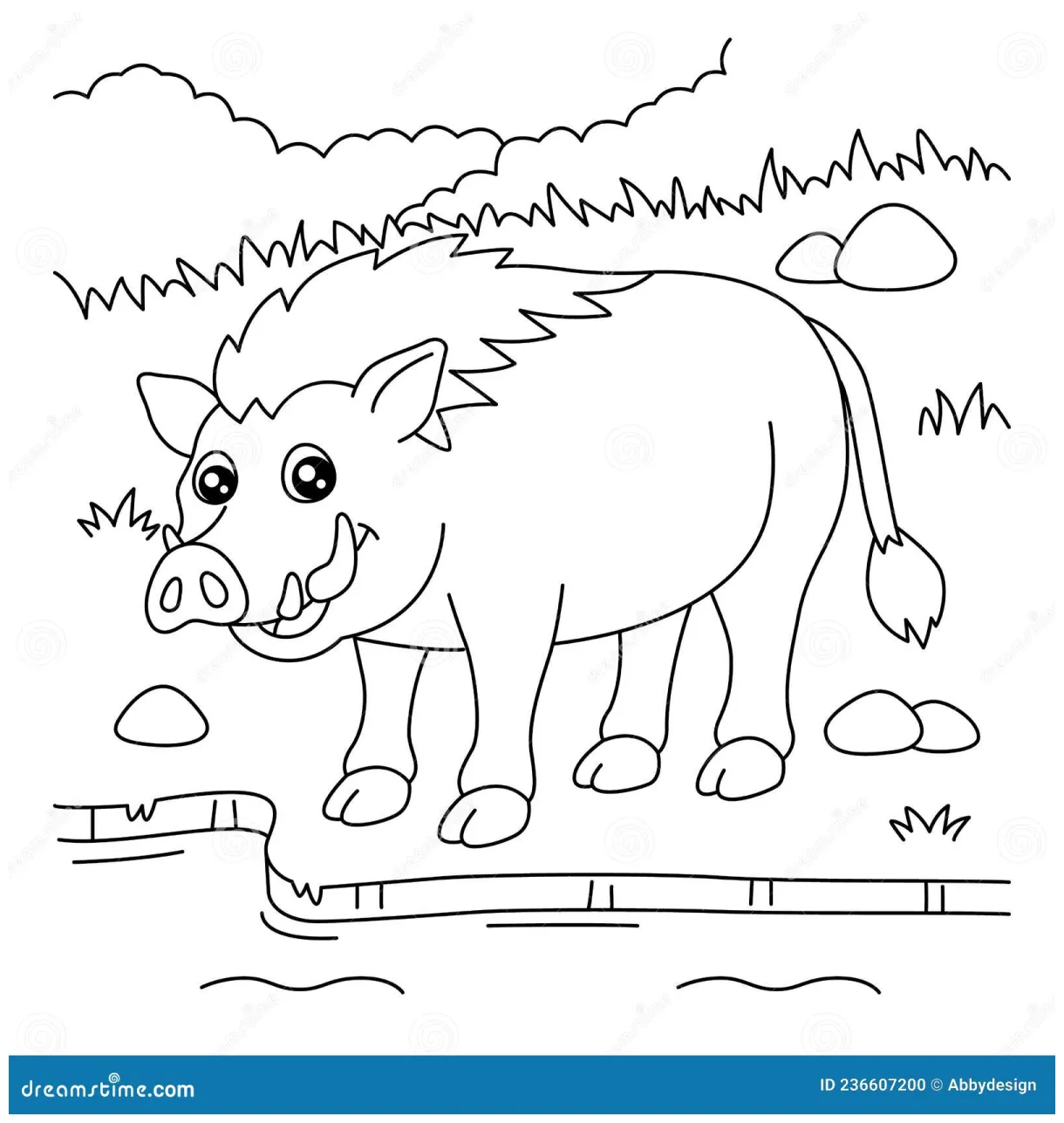 For kids vector illustration cartoondealer printable coloring page