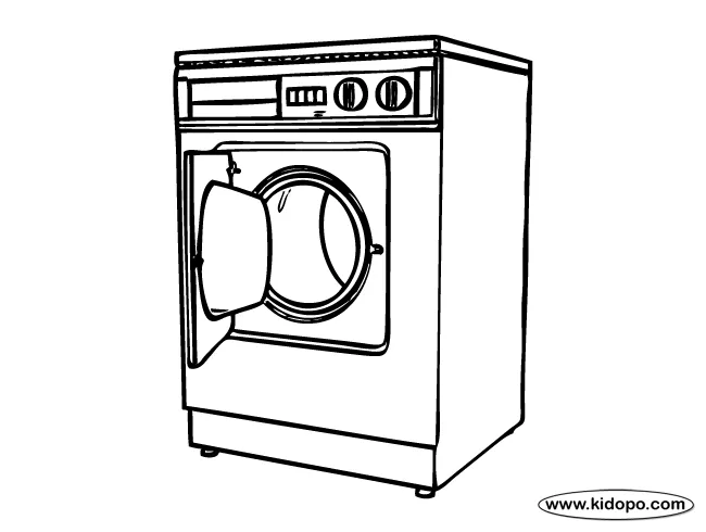 Washing machine coloring coloring pages