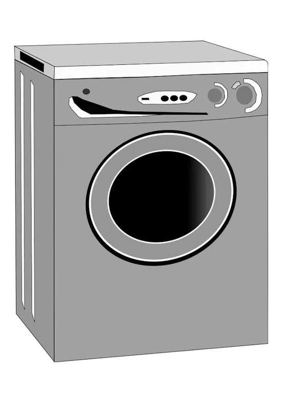 Coloring Page washing machine - Free printables - Img 22463