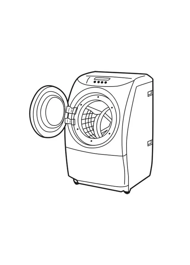 Washing machine coloring coloring pages
