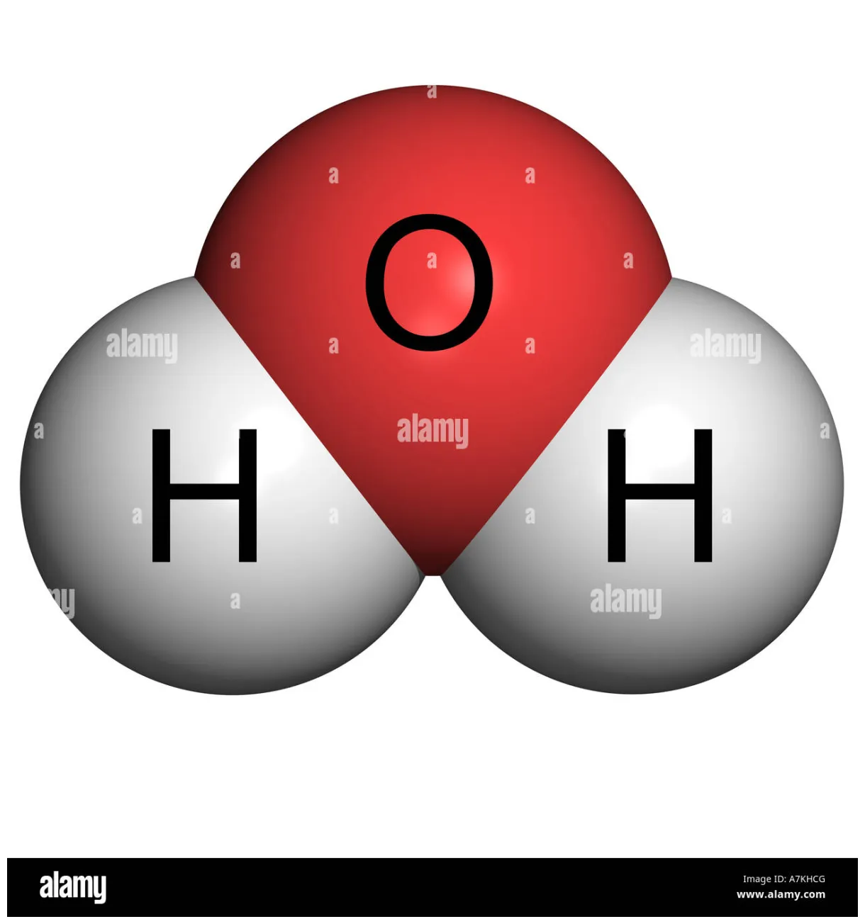 Water molecule alamy