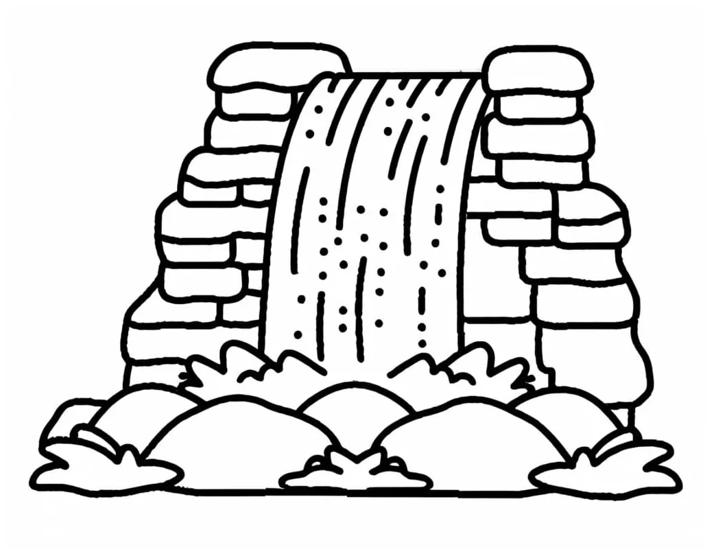 Waterfall coloring pages - ColoringLib