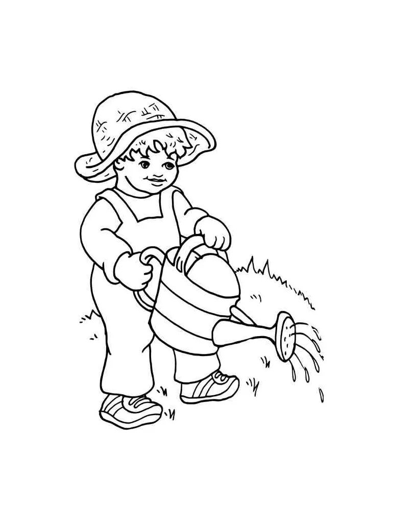 Watering Can coloring pages