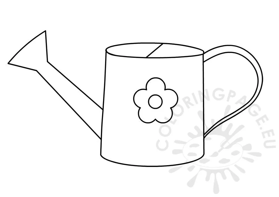 Watering can coloring page | Coloring Page