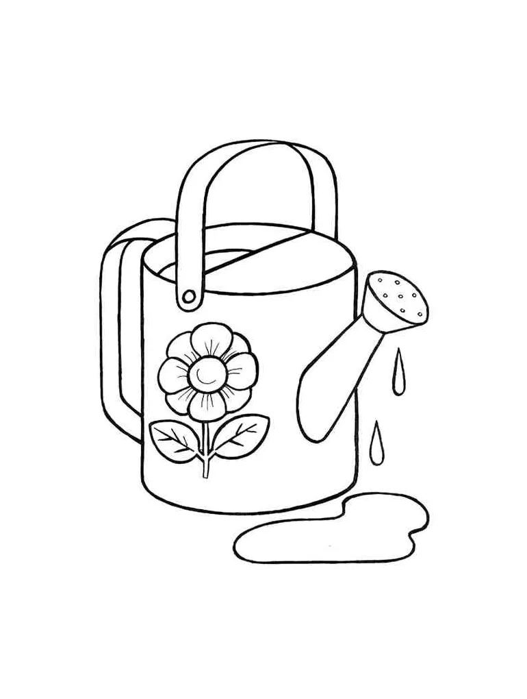 Watering Can coloring pages
