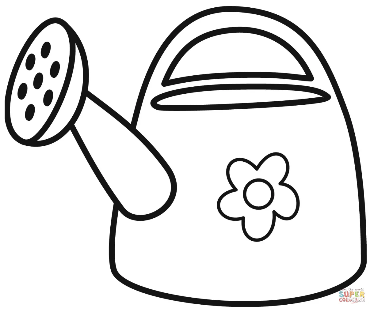 Watering Can coloring page | Free Printable Coloring Pages