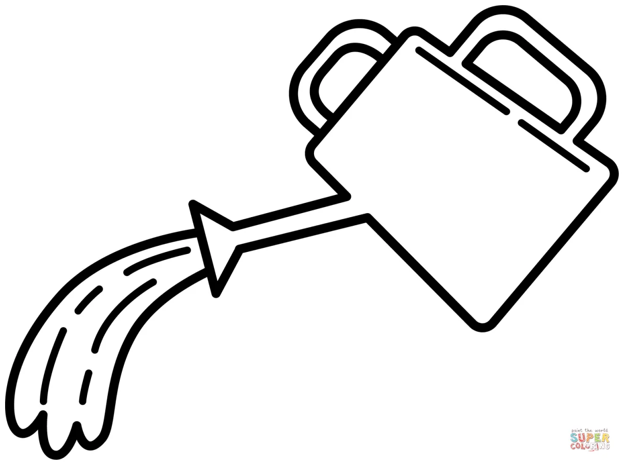 Watering Can coloring page | Free Printable Coloring Pages
