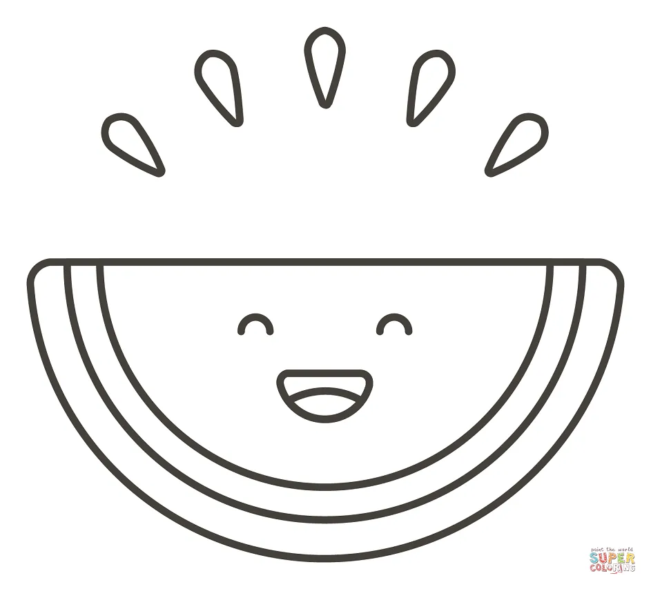 Watermelon Coloring Pages - Coloring Pages For Kids And Adults