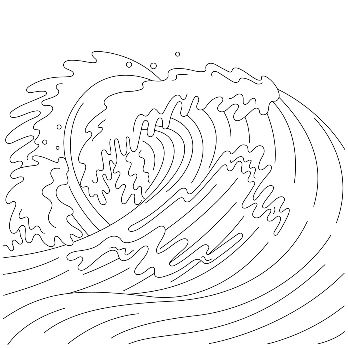 Premium vector hand drawn illustration printable coloring page