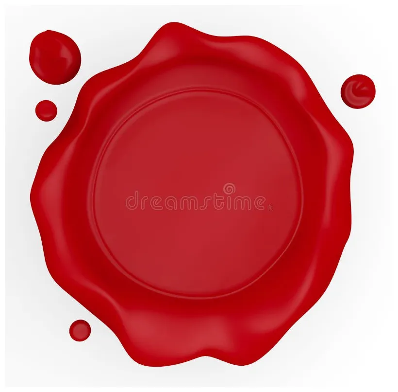 Wax seal illustration stock illustration. illustration of brand 29030677