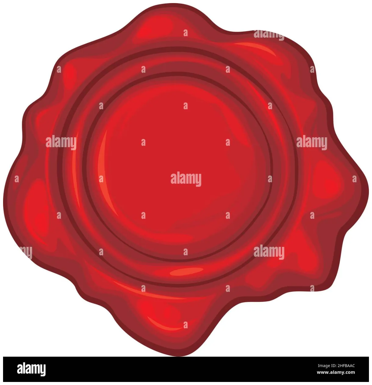 Wax seal vector illustration stock vector & art alamy