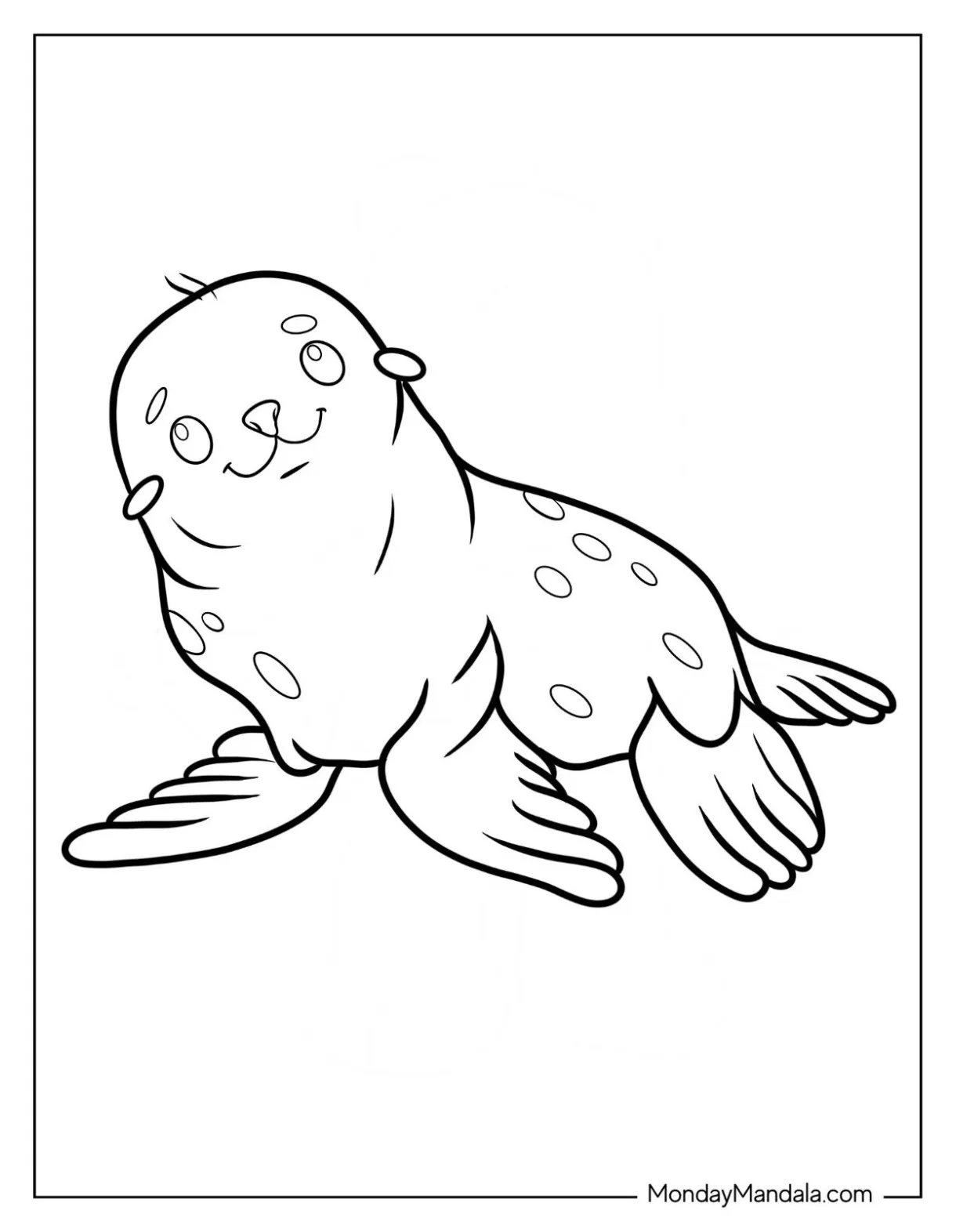 20 seal coloring pages free pdf printables