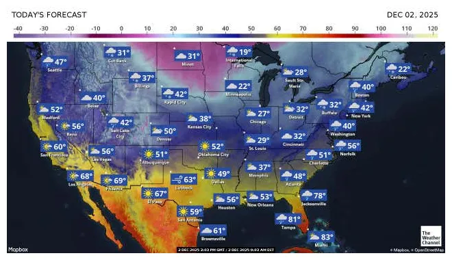 National and local weather radar, daily forecast, hurricane and