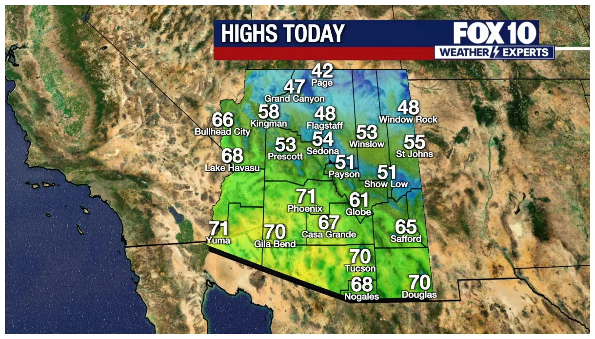 Arizona weather forecast phoenix ties record with 99° high temperature