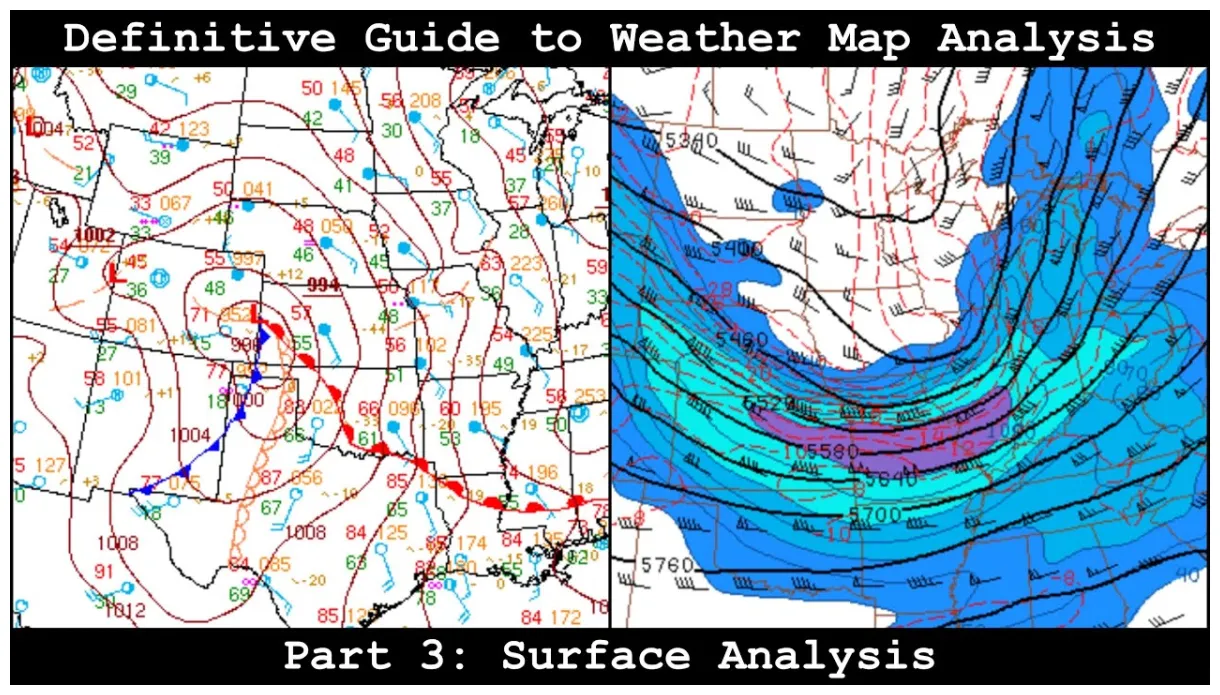 Definitive guide to weather map analysis part 3 surface analysis