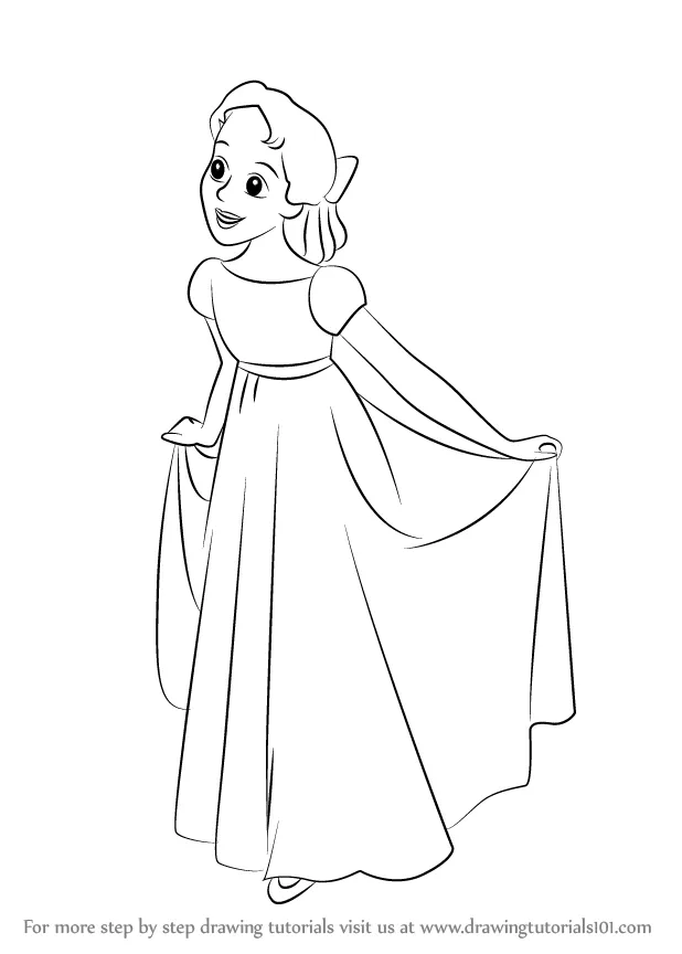 Disney Wendy Darling Coloring Pages