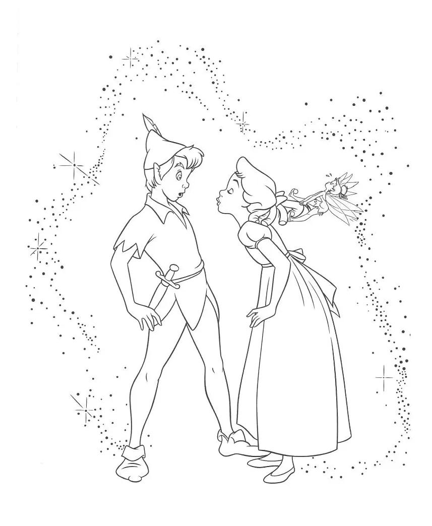 Disney Wendy Darling Coloring Pages