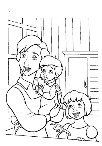 Disney Wendy Darling Coloring Pages