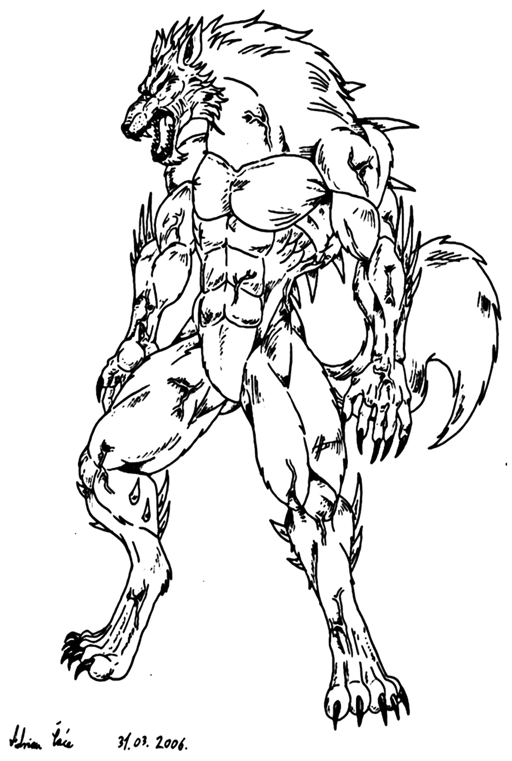Werewolf coloring s coloring pages for kids