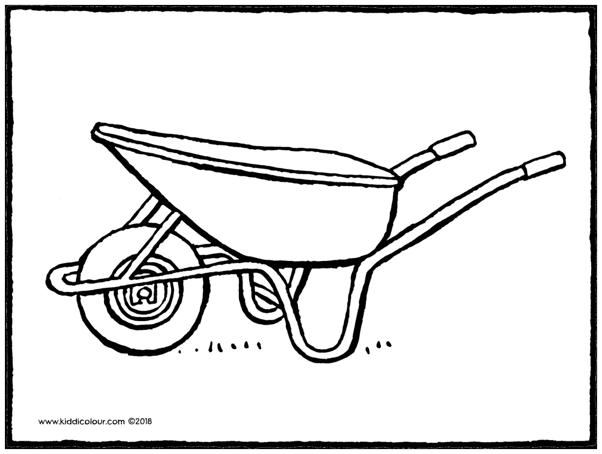 Wheelbarrow - Coloring Nation