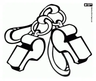 Whistle Coloring Page Coloring Pages