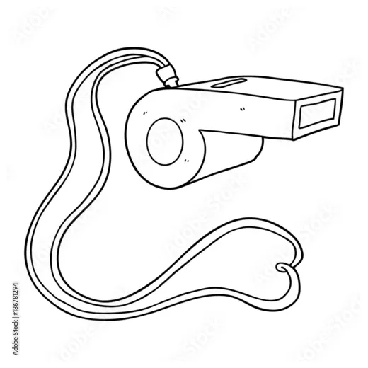 Whistle Coloring Page Coloring Pages